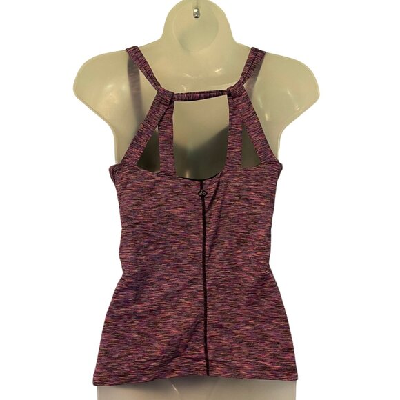 Prana Womens Sleeveless Tank Top with built in bra | Purple | Size Medium - Picture 3 of 4